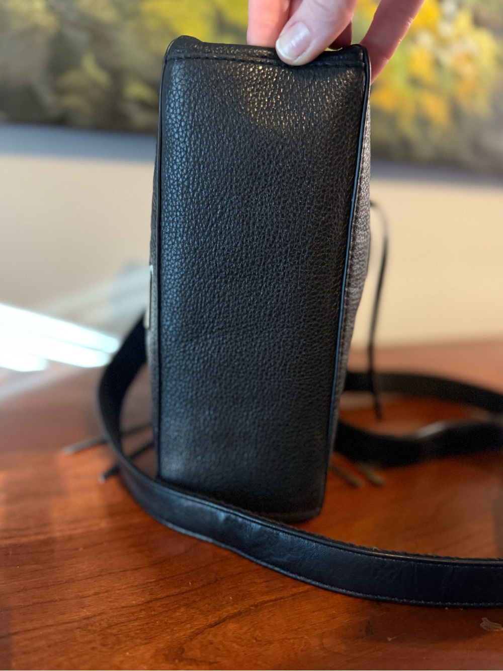 Rebecca Minkoff Genuine Leather Micro Regan Satchel 🖤 - Picture 5 of 8